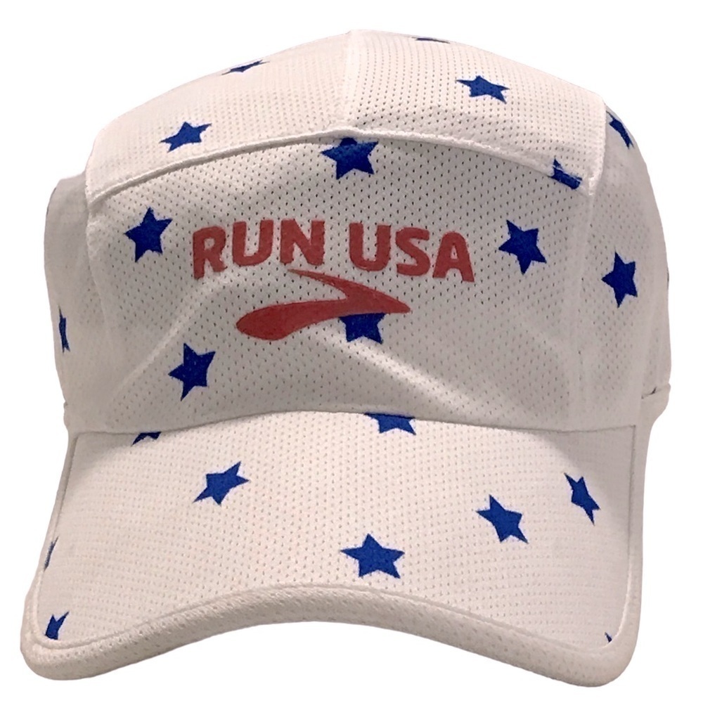 Run USA Adjustable Polyesther Runners Cap - Picture 1 of 13